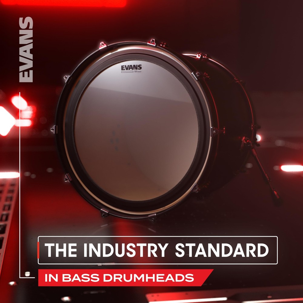 EMAD Coated White Bass Drum Head, 20 Inch
