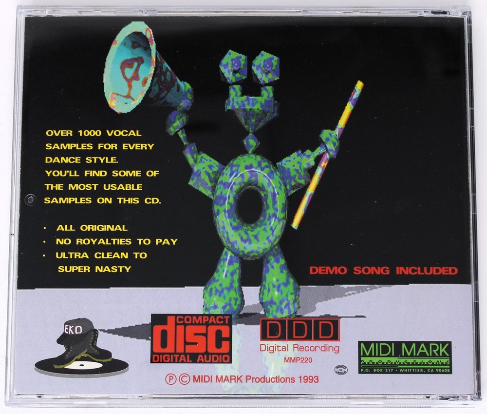 Midi Mark Productions Vocal Bytes Sample/Sound Library/Sampling CD 1993