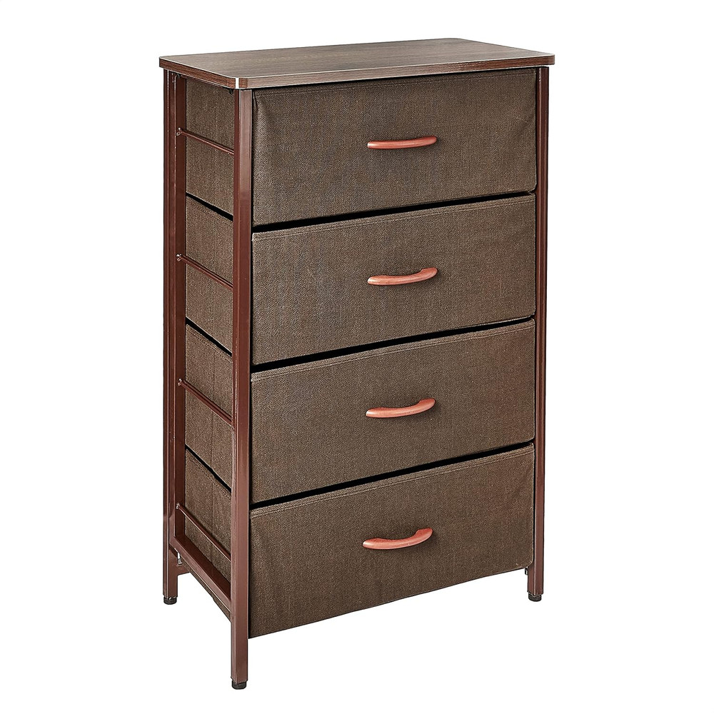 Foldable 4 Drawers Storage Organizer Unit, Saving Space, Easy Assembly, Vertical