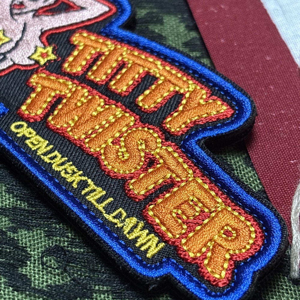Bar From Dusk Till DawnMorale Patch ~5.25x2” XL Hook & loop Tactical Gear Patch