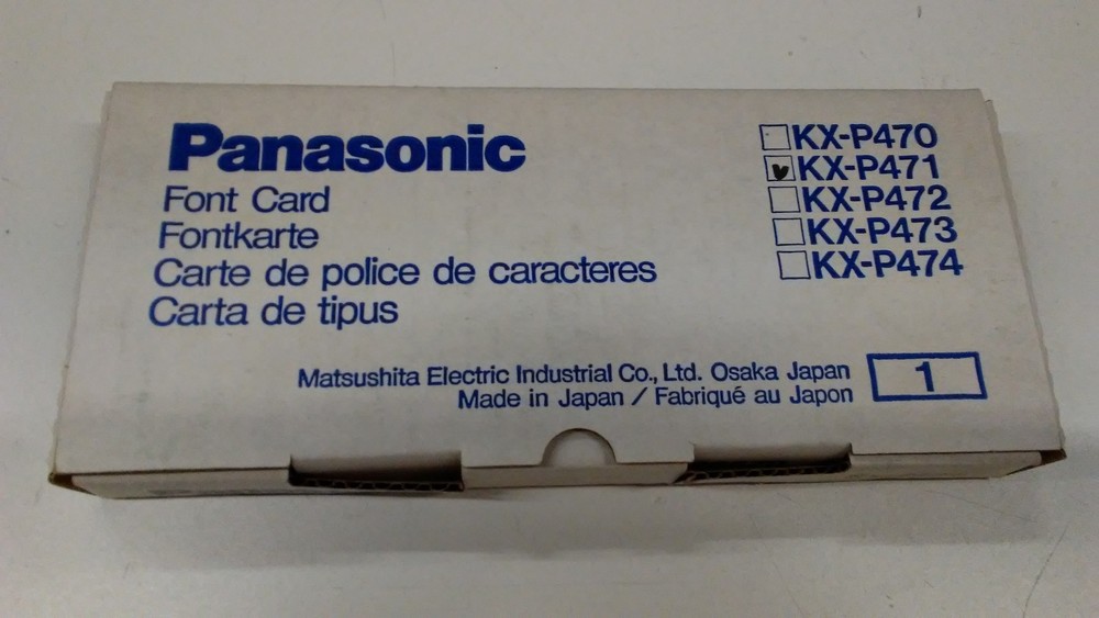 Panasonic KX-P471 Font Card
