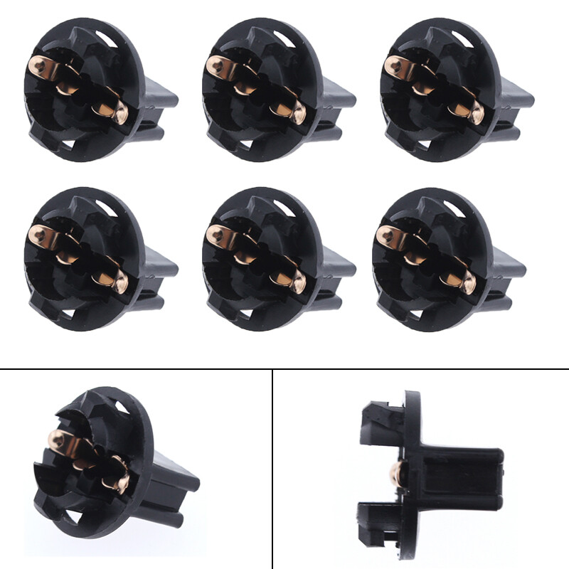 6x Larger 194 T10 5/8" Instrument Panel Cluster Light Bulb Dashboard Socket Plug