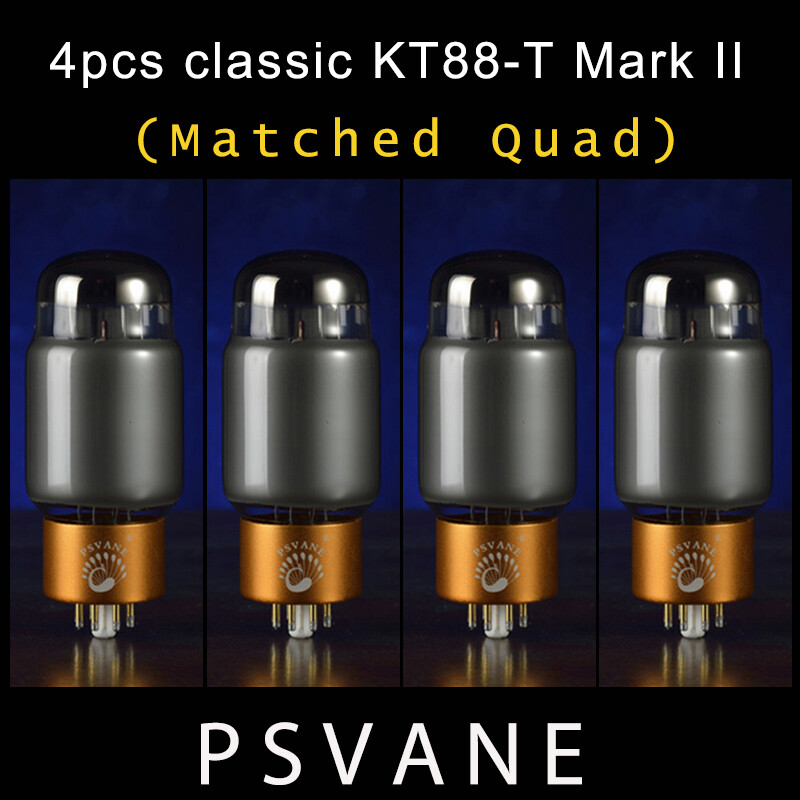 matched Quad PSVANE KT88-T Mark II classic grade Tubes replace CV5220 6550 KT88