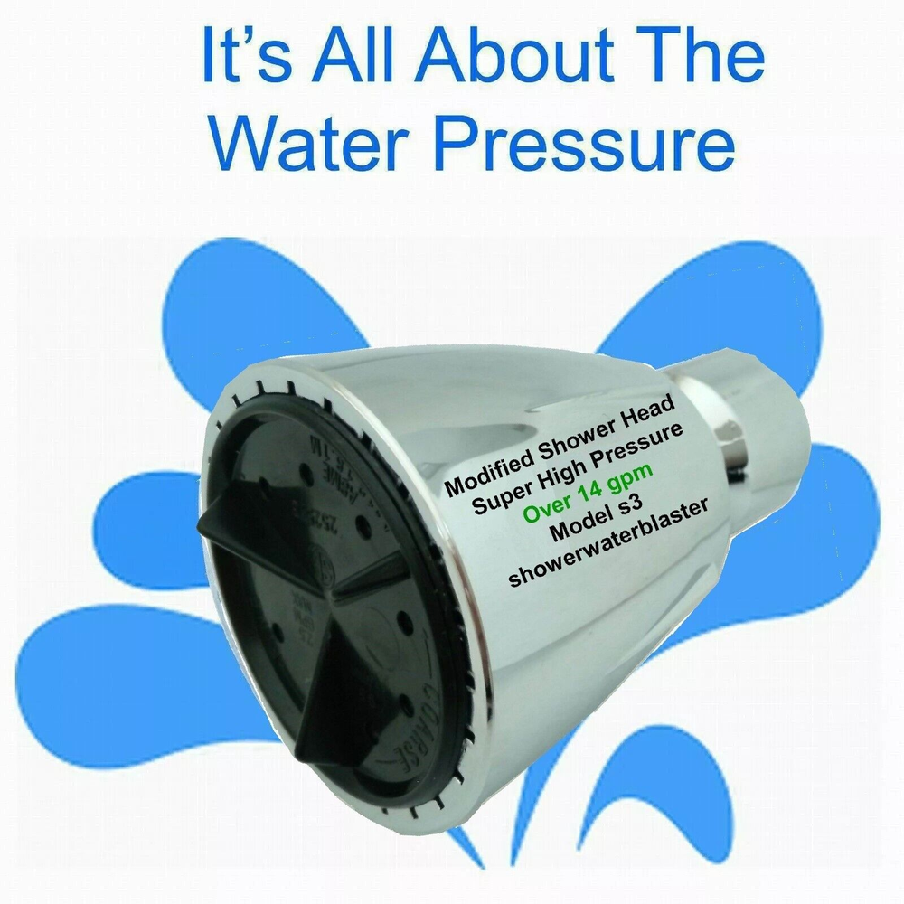 Super High Pressure Shower Head Over 14gpm Modified Approved Blasting Flow