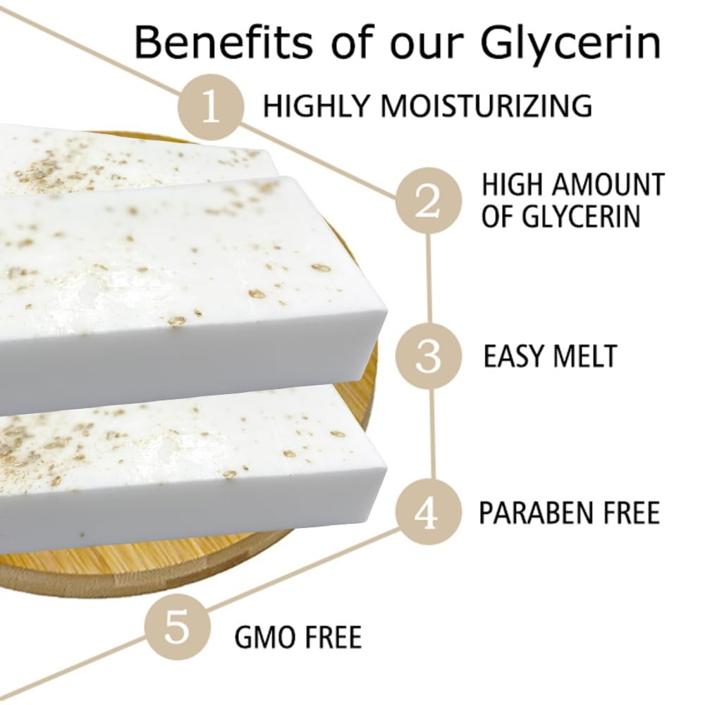 5.2LB Oatmeal Soap Base, DIY Handmade with Oatmeal Milk Melt and Pour Soap for C