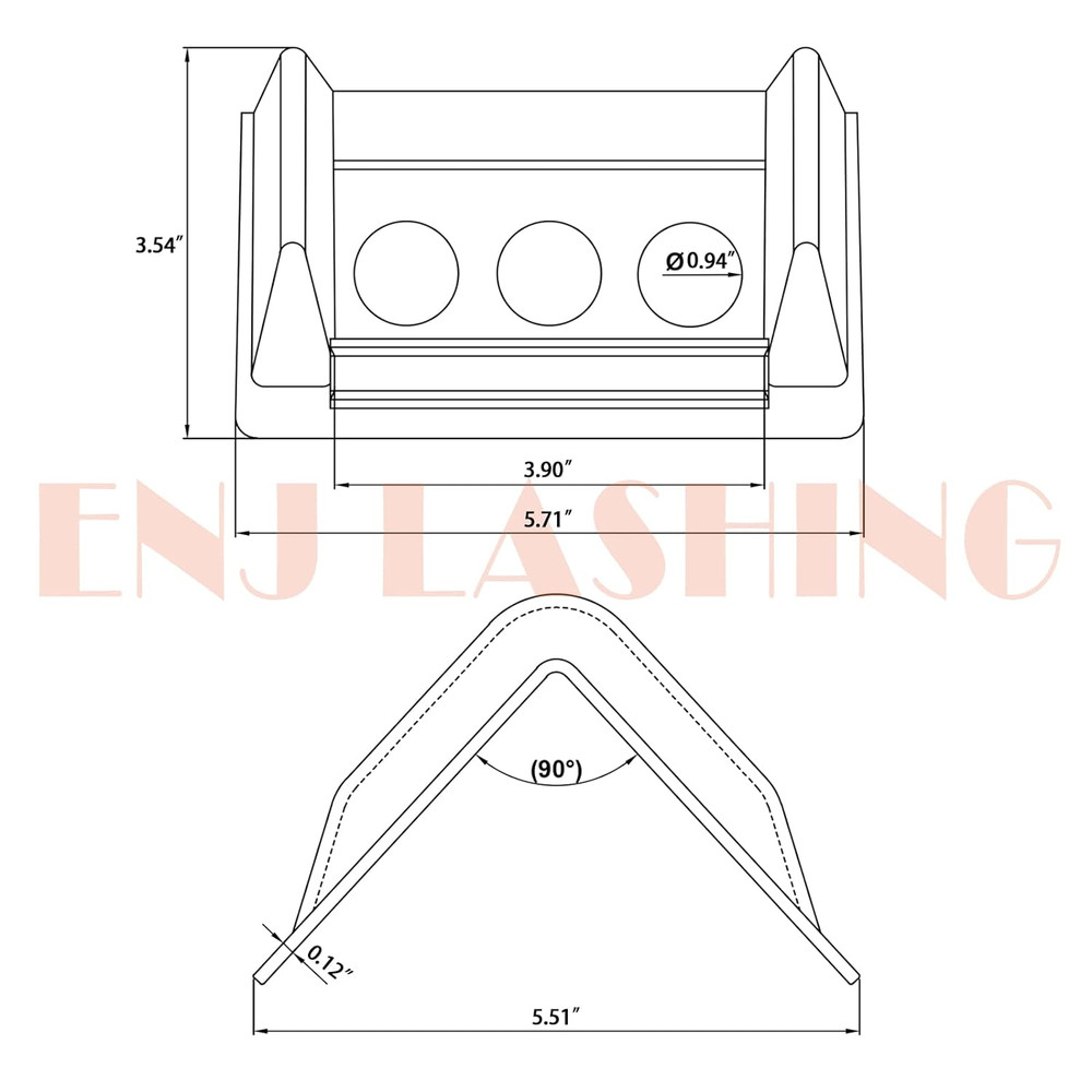 ENJ 20 Pack Flatbed Edge Protector, Edge Corner Tie down Protector for up to 4 I