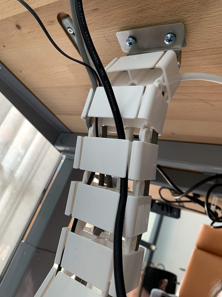 Vwindesk Vertebrae Cable Management Spine Kit | Height Adjustable Desk Quad E...