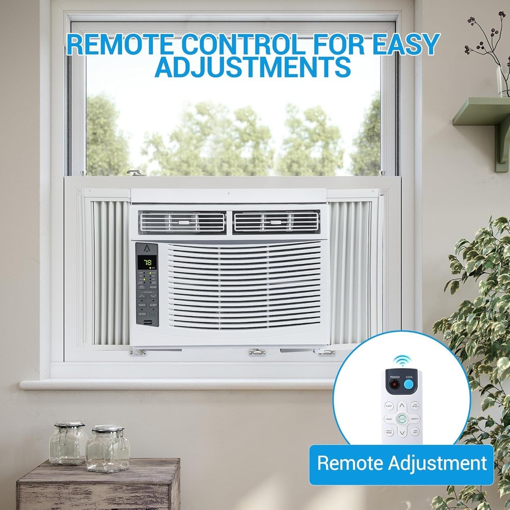 6000 BTU Window Air Conditioner AC Unit with WiFi & App Control & Remote Control