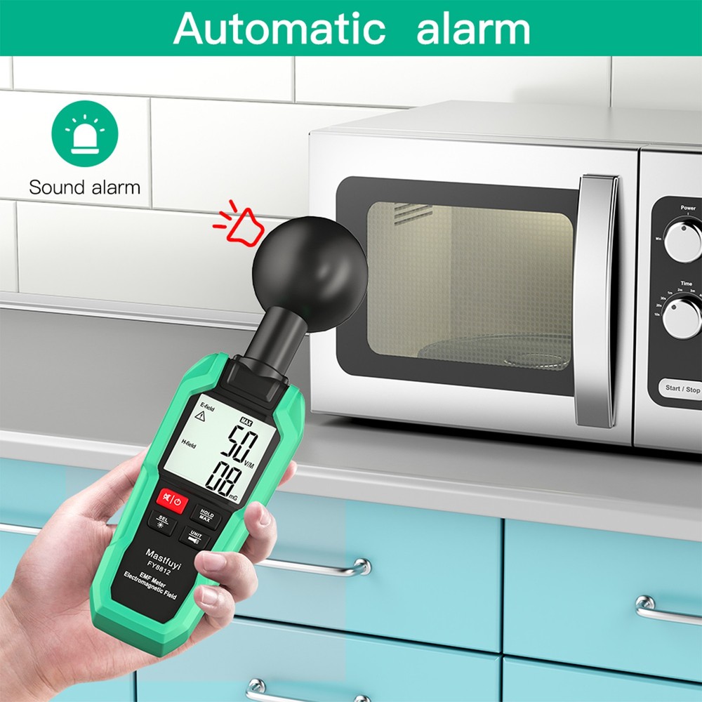 Mastfuyi EMF Meter Electromagnetic Field Tester High E5E2