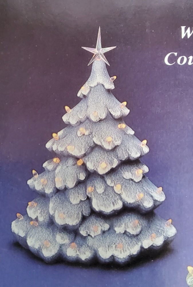 Ceramic Bisque (2) Xmas Trees To Paint