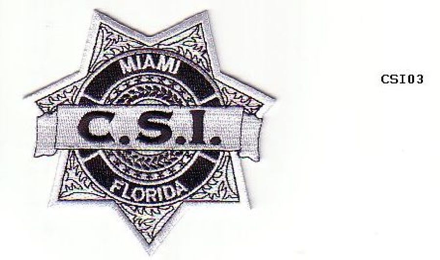CSI MIAMI TV SHOW PATCH - CSI03