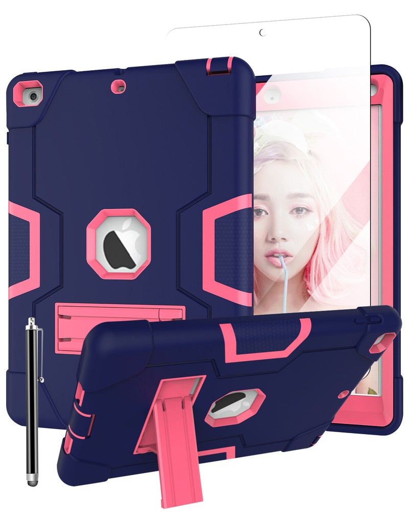 For iPad 5th 6th Generation Case Shockproof Heavy Duty Cover + Screen Protector
