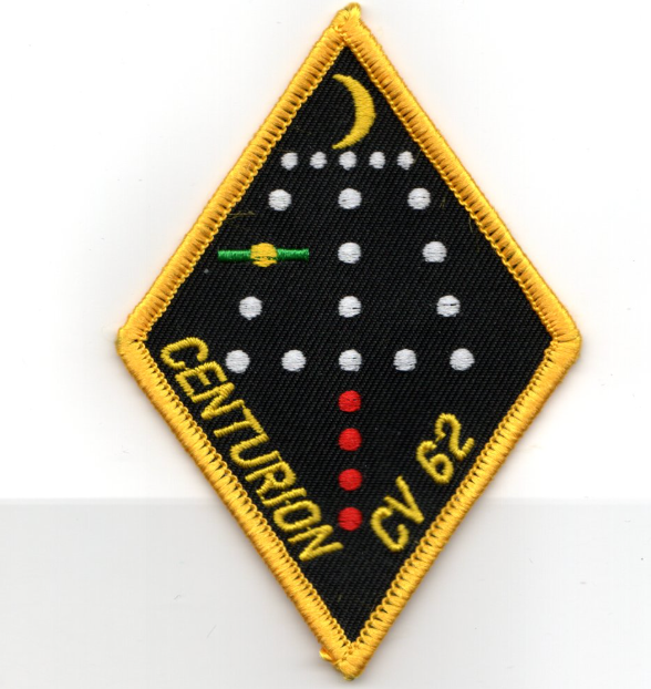 4" NAVY CV-62 100 TRAPS DIAMOND EMBROIDERED PATCH