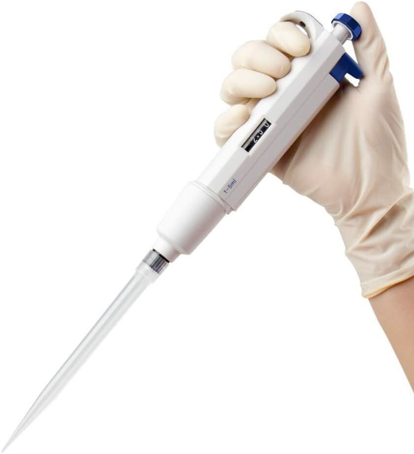 (1-10 ml) Adjustable Volume Pipettor Highly Accurate Pipette