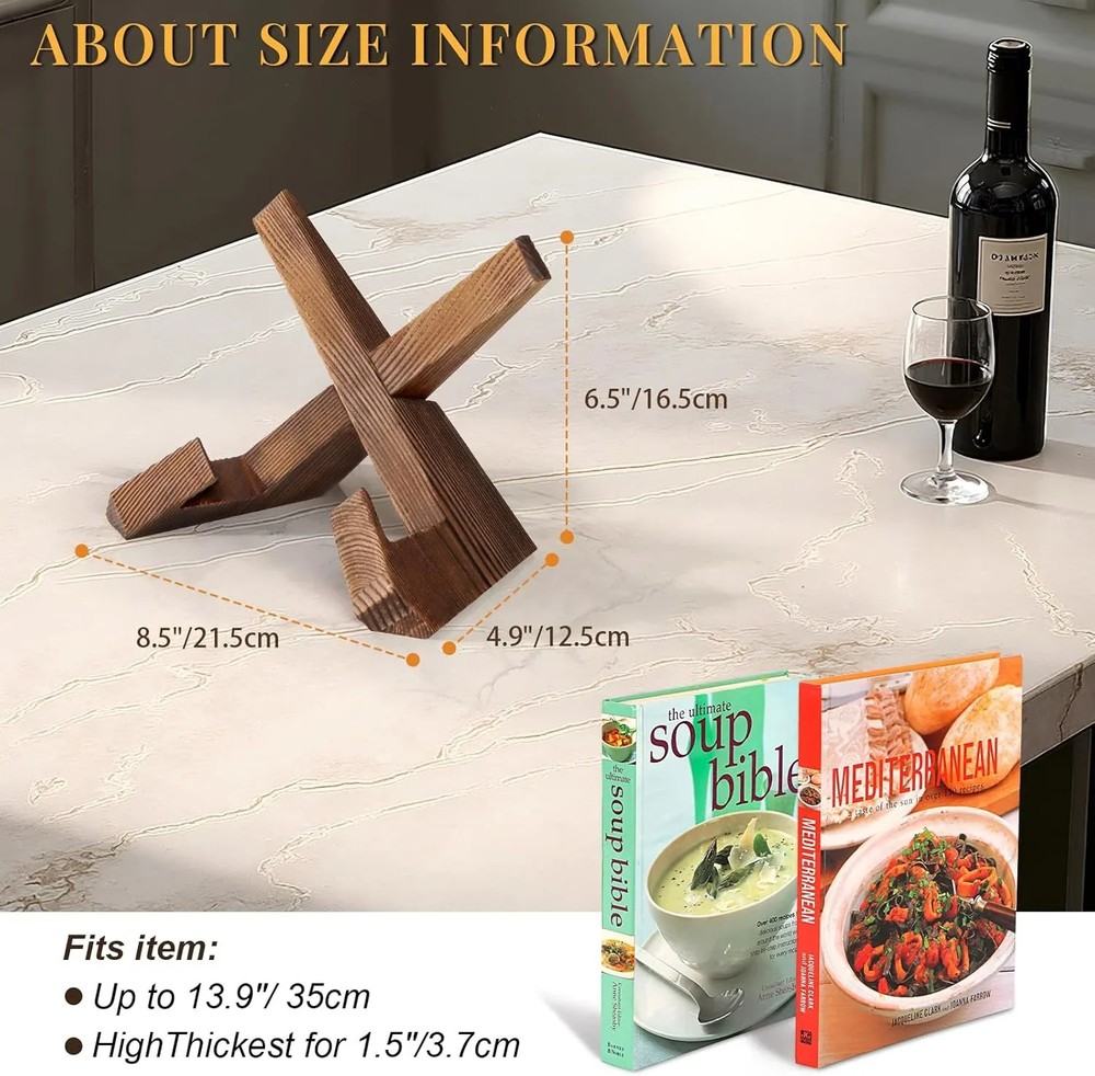 Wooden Cookbook Holder