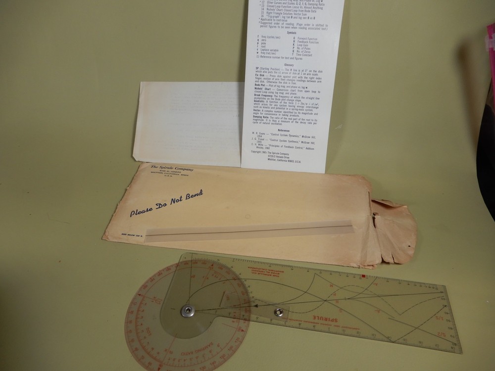 Spirule Company Calculator Great Condition with Documentation and Worn Envelope