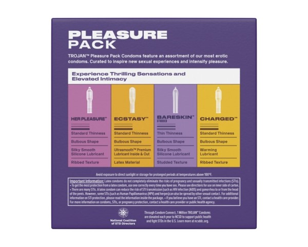 Trojan Pleasure Pack - 36 count - Condoms