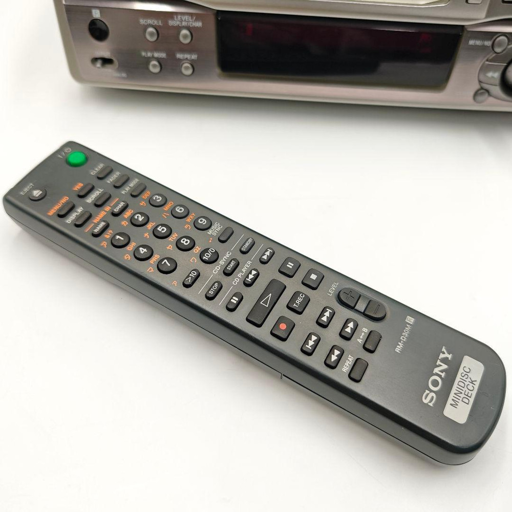 Sony MDS-S40 MD Deck MiniDisc Recorder Player w/ Remote Fully Working