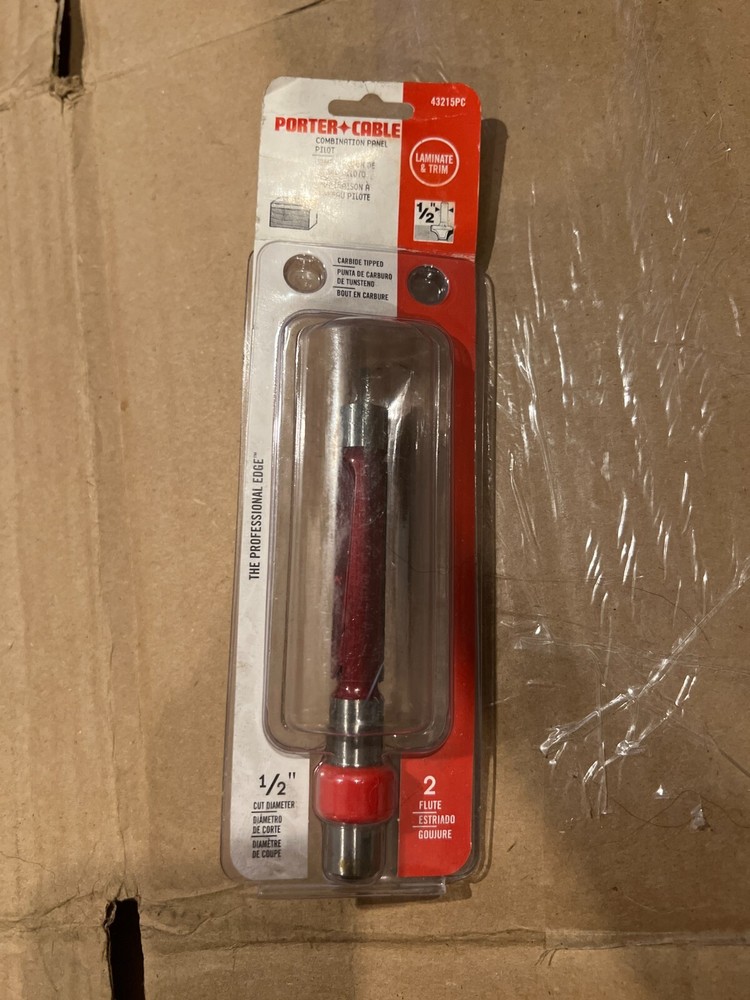 PORTER CABLE 43215PC COMBINATION PANEL PILOT ROUTER BIT