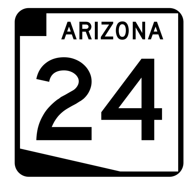 Arizona State Route 24 Sticker Decal