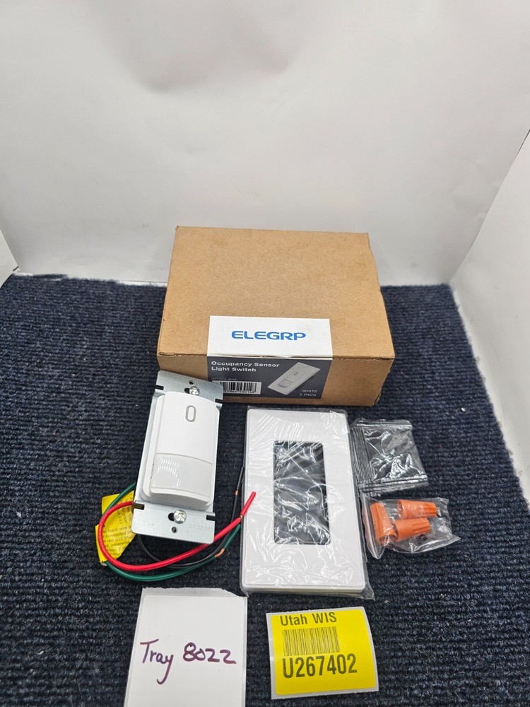 ELEGRP SP17OS-WH2 Single-Pole Occupancy Sensor Switch, PIR Motion Activated