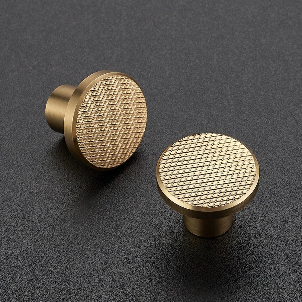 30 Pack Champagne Bronze Cabinet Knobs, 1-3/16 Inch (30mm) Round Drawer Pulls...