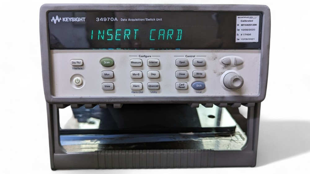 Agilent 34970A DAQ Mainframe + 34902A 16-Channel MUX Module – Fully Functional
