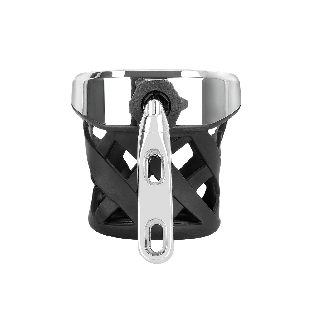 For Harley Motorcycle Electra Glide Handlebar Cup Holder Drink Mesh Basket Mount