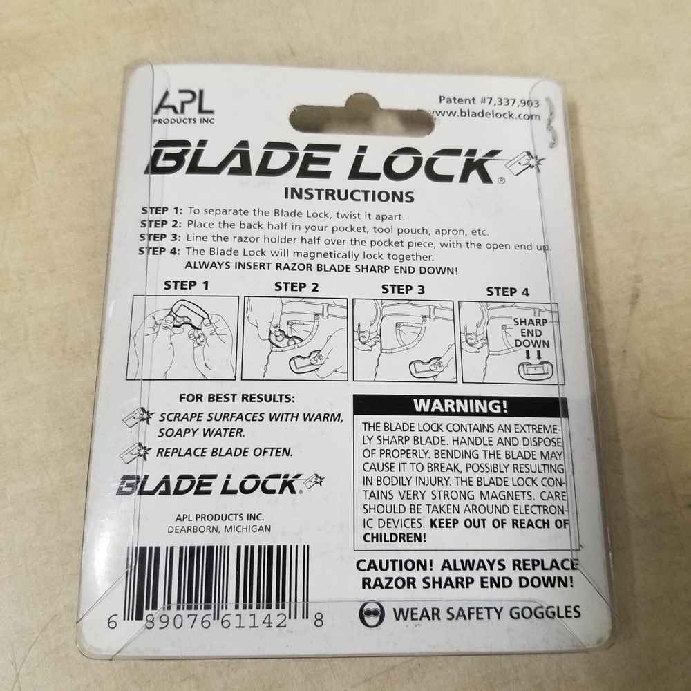 APL Products Blade Lock The Magnetic Razor Blade Locking System