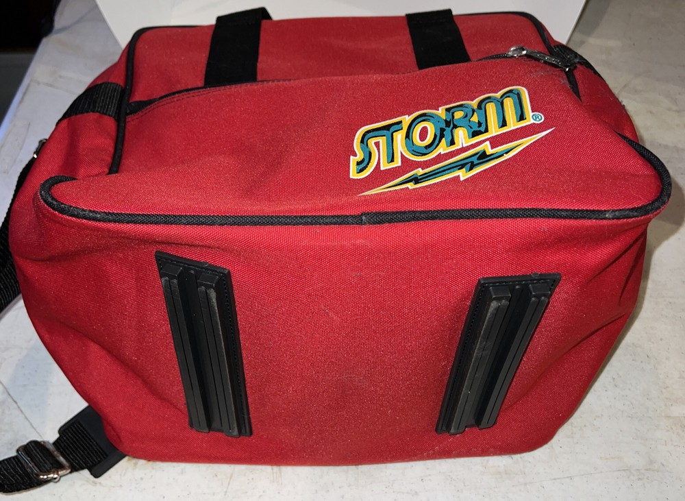 "Storm" Bowling ball Bag~ Red ~ Carry Case W/ Strap