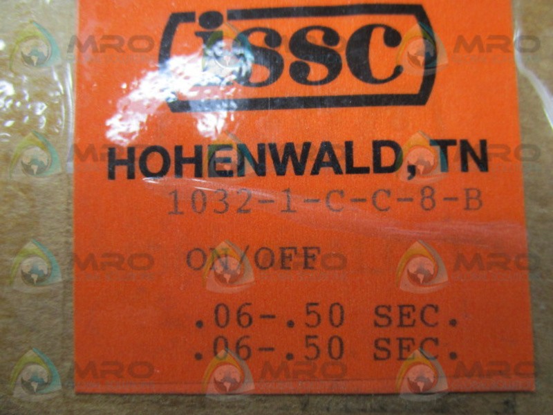 ISSC 1032-1-C-C-8-B SOLID STATE TIMER .06-.50SEC NSMP