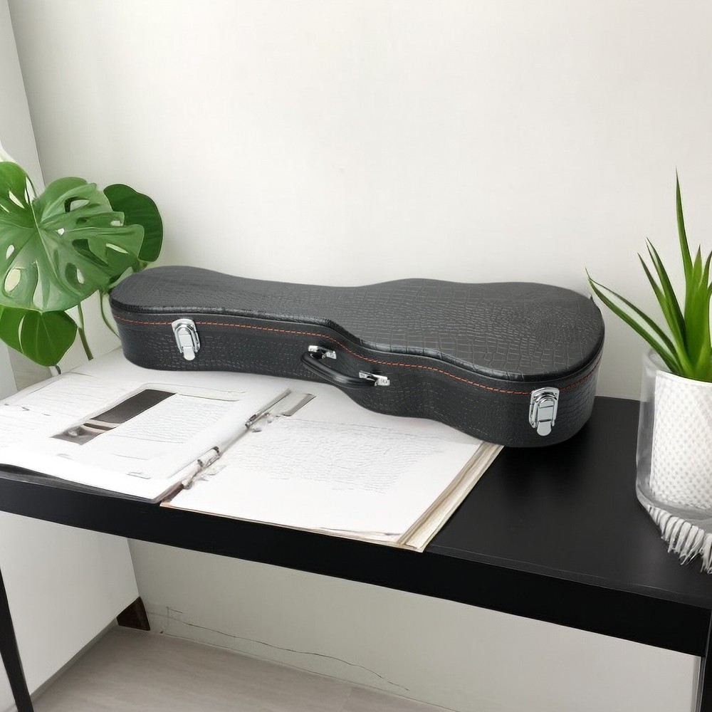 26-Inch Ukulele Hardshell Case - Molded To Body​, ​Python Embossed Texture & PVC