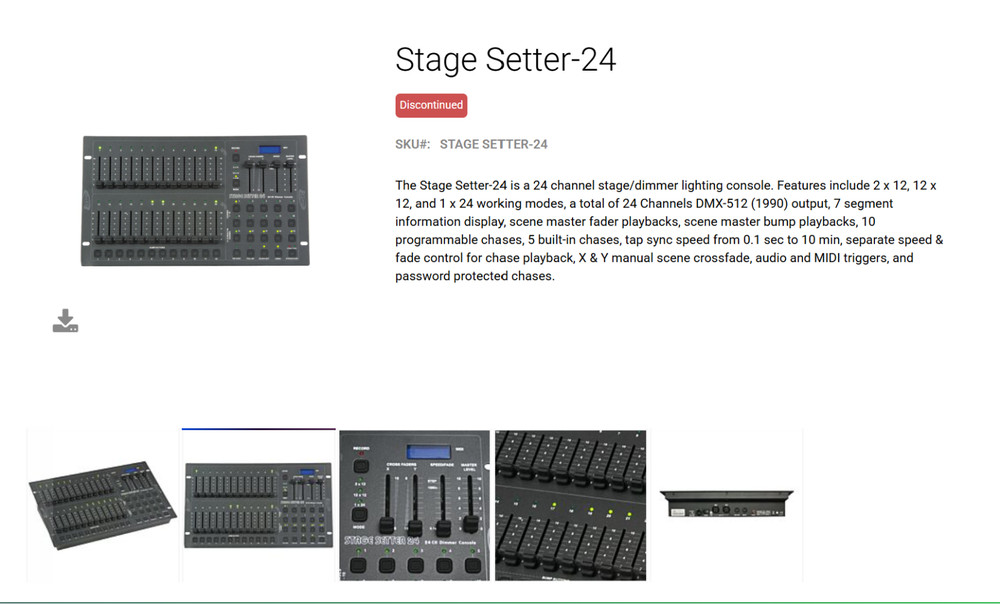 Elation Professional Stage Setter-24 Lighting Console (Read)