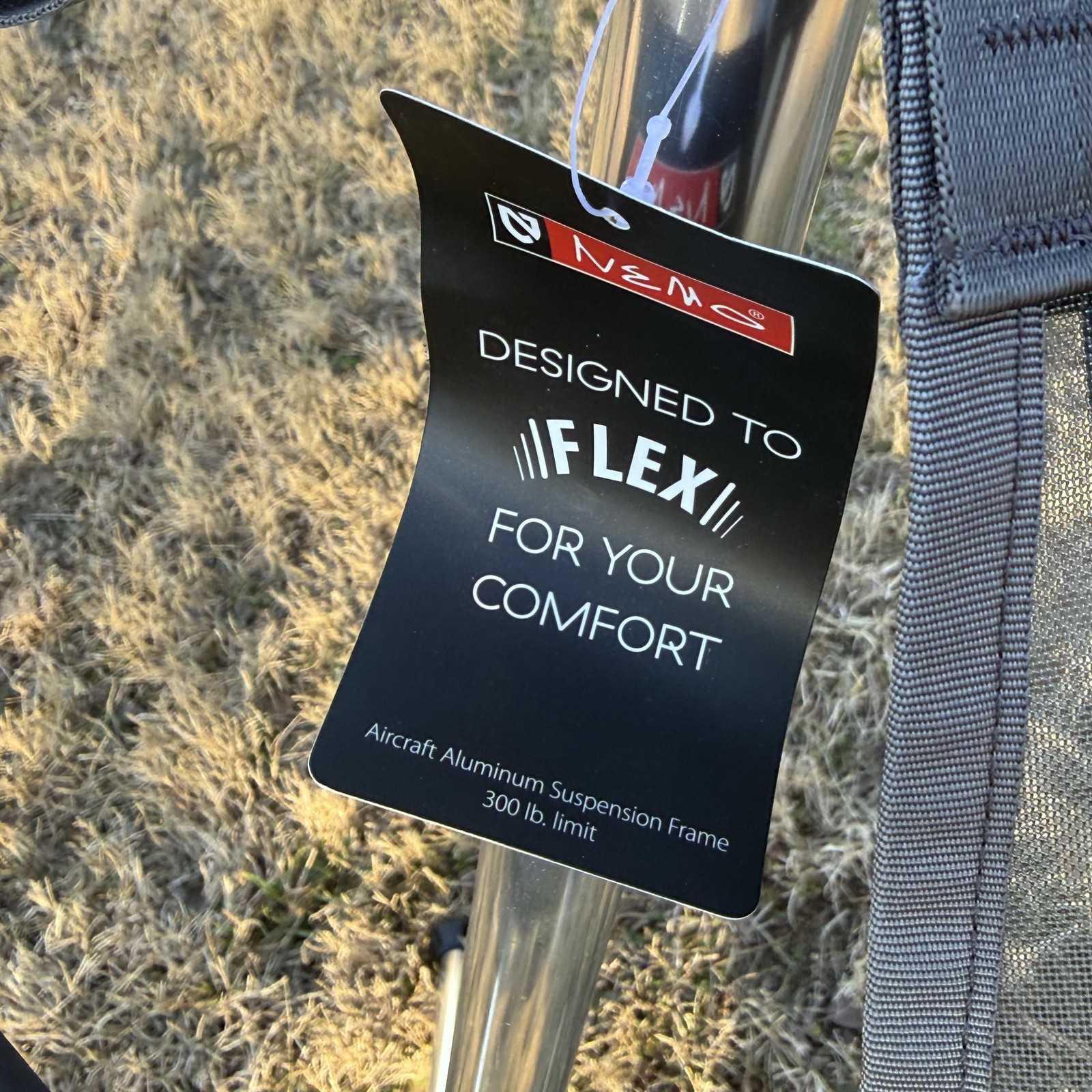 NEMO Stargaze Recliner Camping Chair Black Swinging Hammock 300lb Limit Aluminum