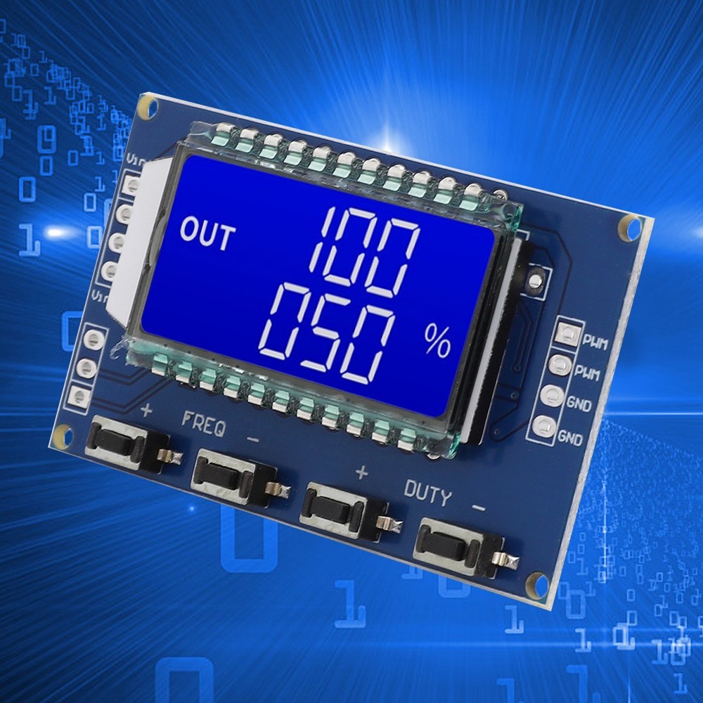 Blue Square Wave Signal Generator PWM Board Module Pulse Frequency Duty Cycle Ad