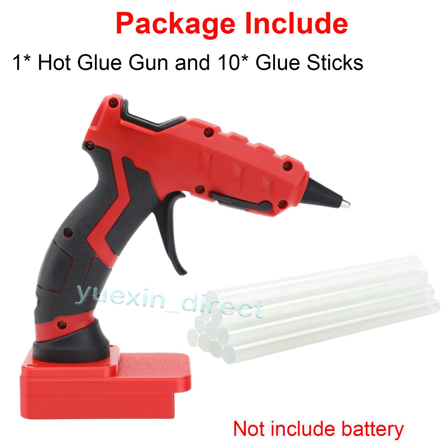 Hot Melt Glue Gun w/10 Sticks Heat Gun For Craftsman v-20 20V Battery Cordless