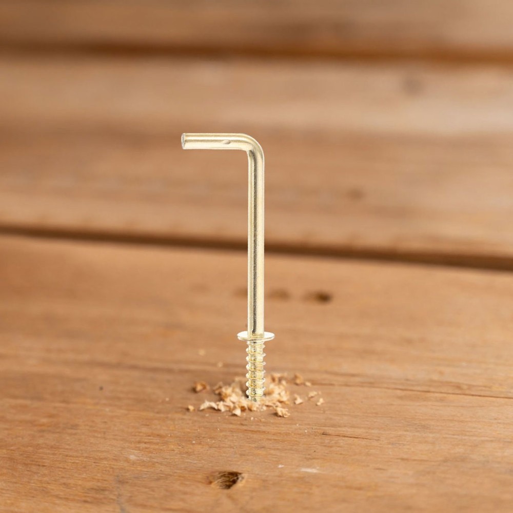 30 Pcs Right Angle Hook Hanging Hooks for Workplace Shaped Screw-in