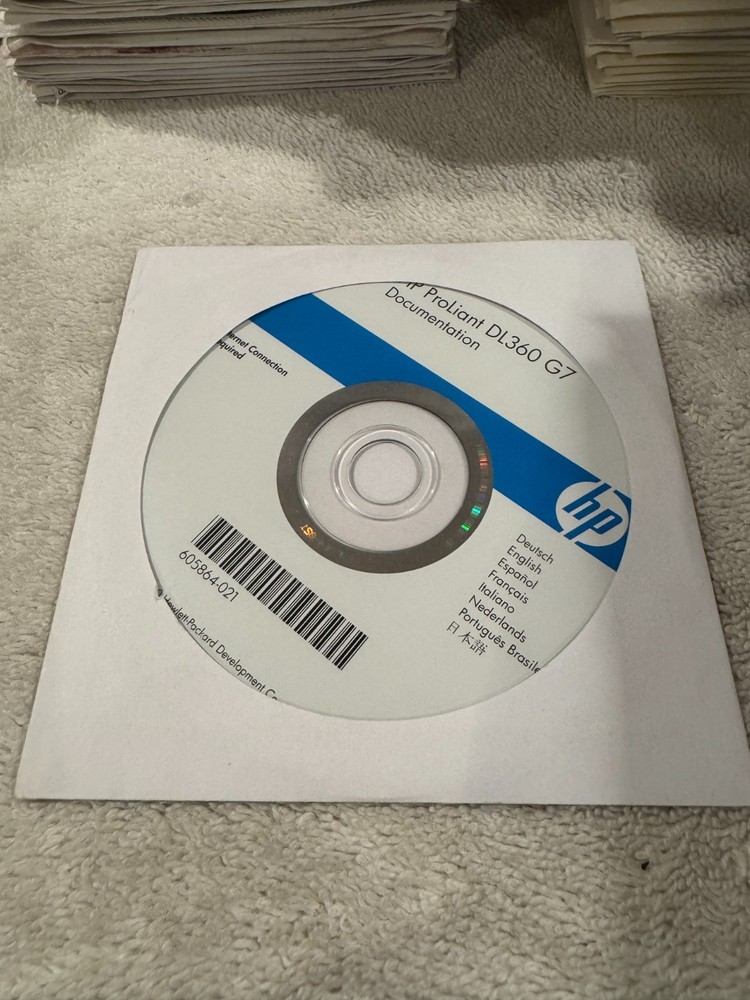 HP ProLiant DL360 G7 Documentation CD - GOOD CONDITION!!!