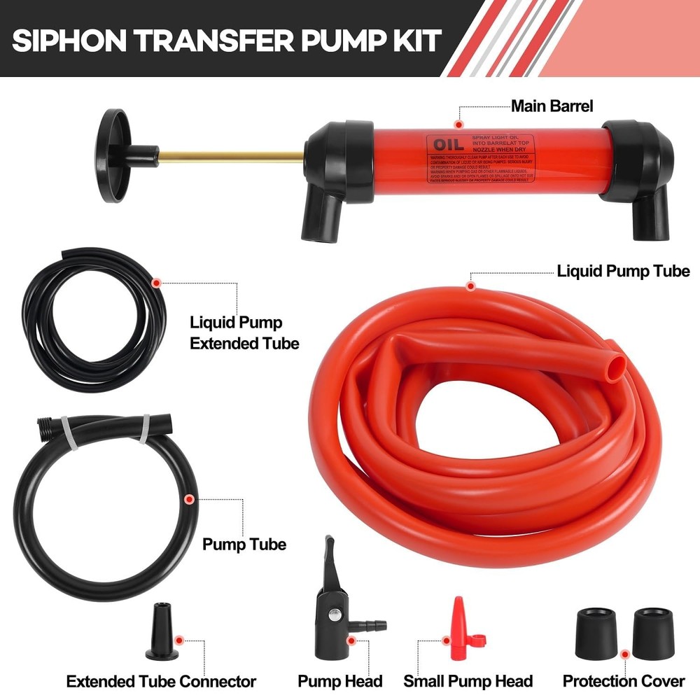 LOZAGU Multi-Use Siphon Pump Fluid Transfer Pump, Fuel Pump...
