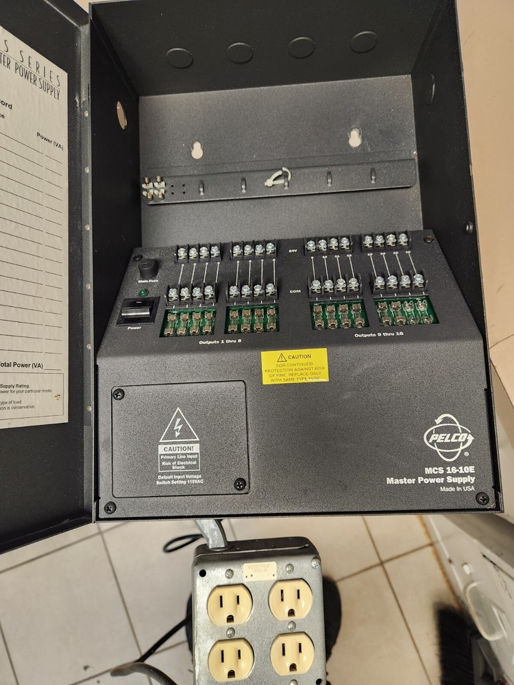 Pelco MCS 16-10E Master Power Supply 384 watts