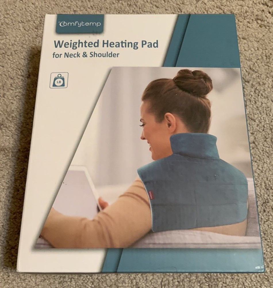 Comfytemp Gray Weighted Heating Pad for Neck & Shoulders Electric