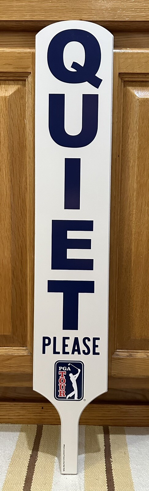 Golf PGA Tour Quiet Please Sign Club Cart Iron Wood Balls Bag Wall Decor