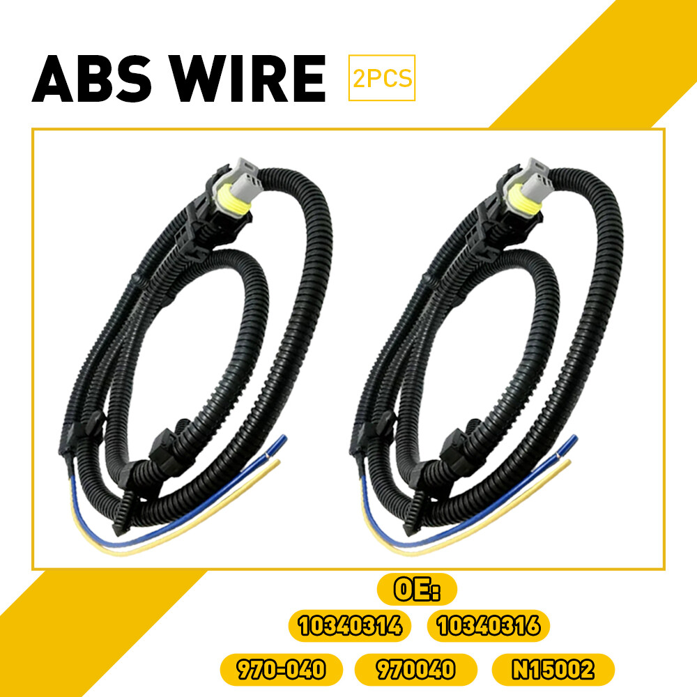 2PCS ABS WHEEL SPEED SENSOR WIRE HARNESS FRONT LEFT/RIGHT FOR 00-15 CHEVY IMPALA