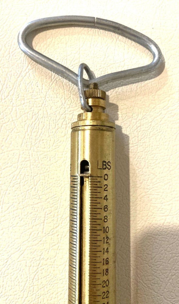 Chatillon IN-50 Brass Linear scale, 50lb x 8oz.