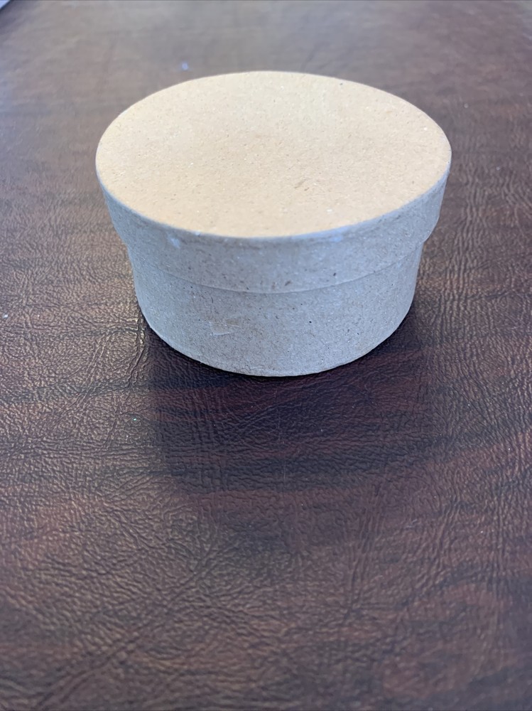 Cardboard Craft Decorating Box Round New