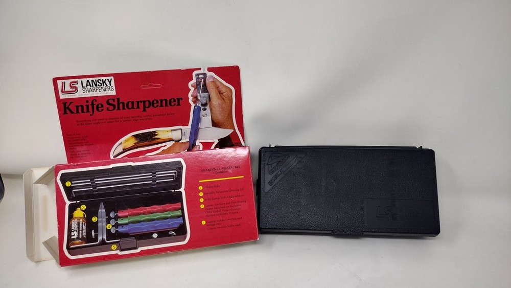 Lansky 3 Stone Controlled-Angle Knife Sharpening System Case Instructions NIB