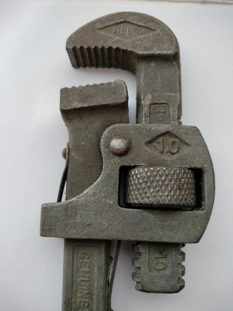 Vintage Stillson 10-Inch Adjustable Pipe Wrench