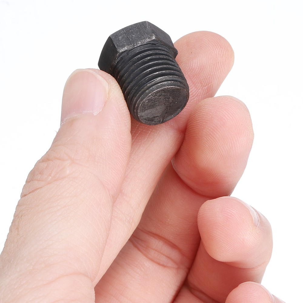 5Pcs 1/4 NPT Outer Hex Head Thread Pipe Plug Fitting Carbon Steel Pipe Fitting