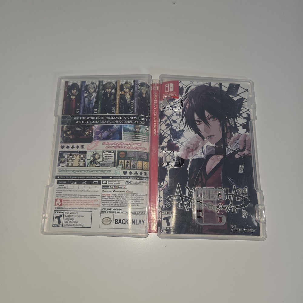 Amnesia: Later x Crowd - Nintendo Switch CASE ONLY