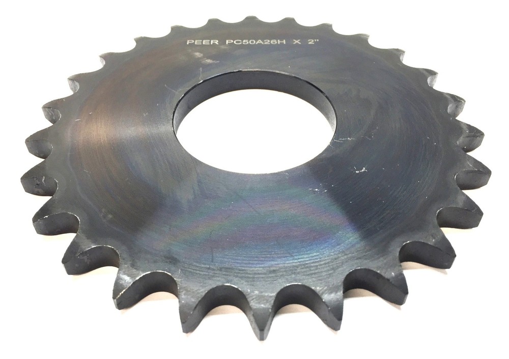 Peer Roller Chain Type-A Sprocket PC50A26H X 2" Bore NOS